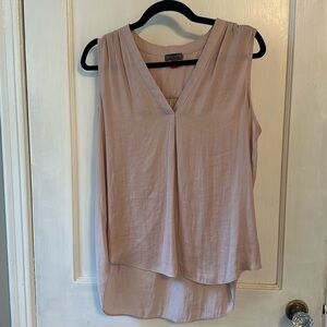 Vince Camuto pink polyester M sleeveless high low hem